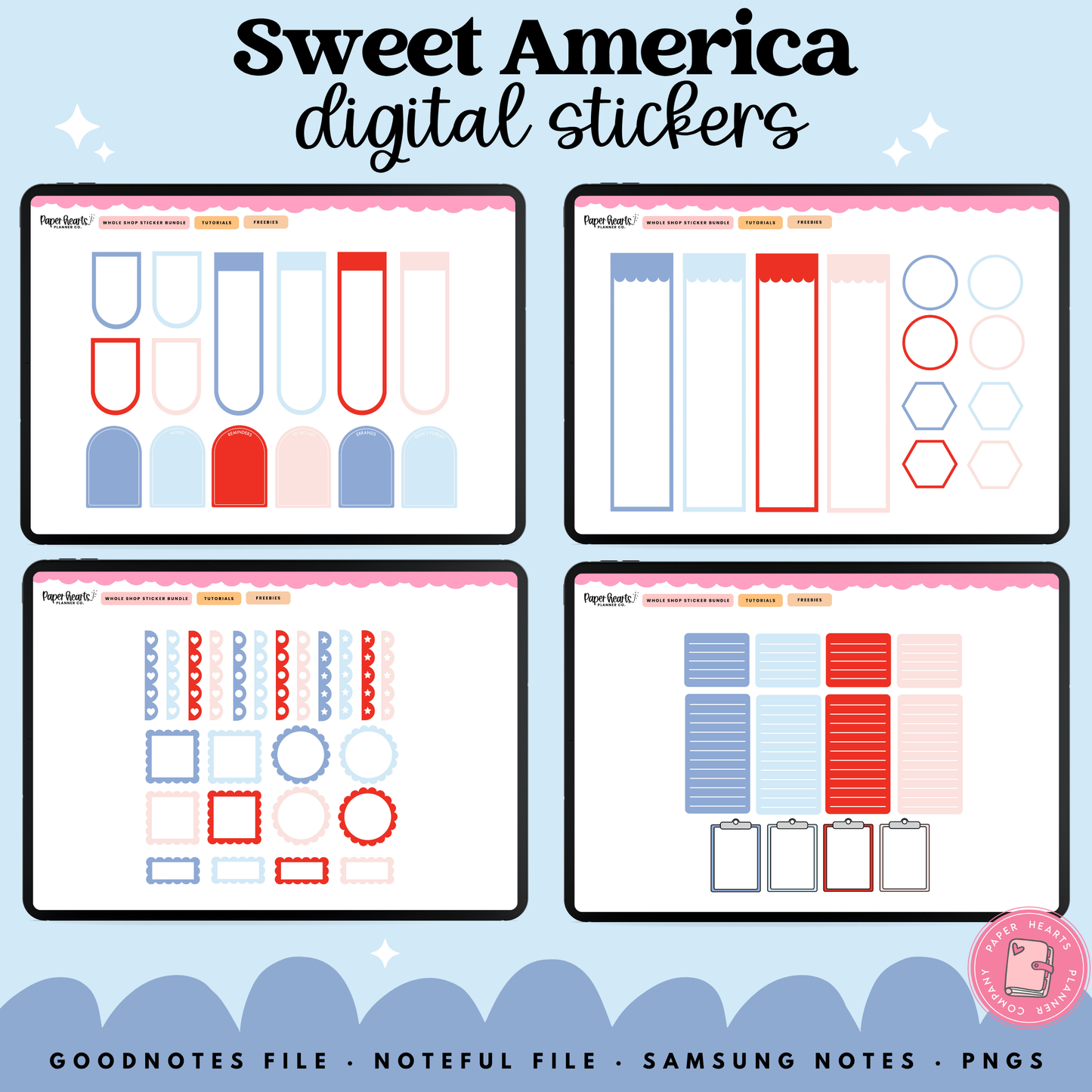 Sweet America Stickers