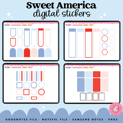 Sweet America Stickers