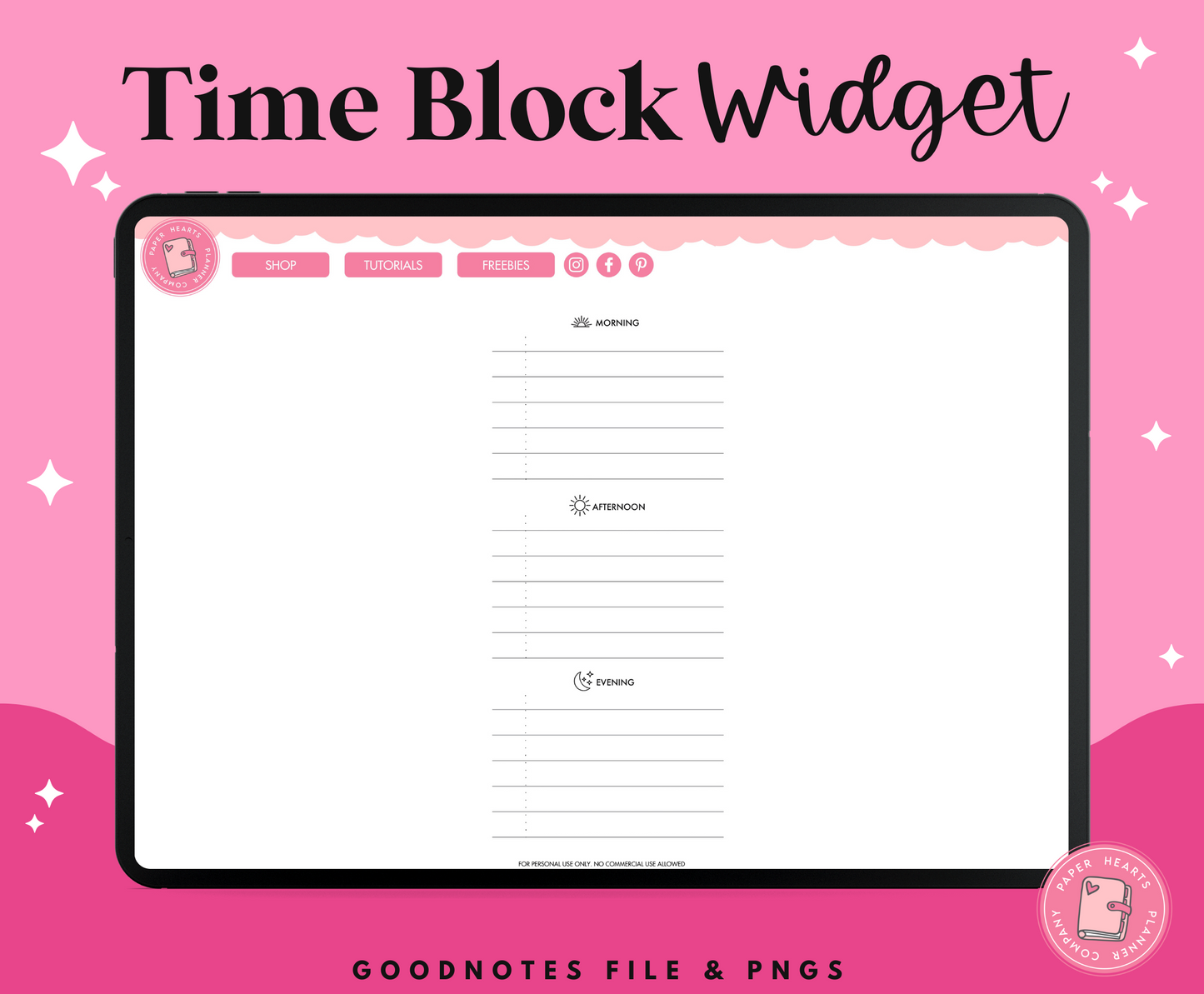 Time Block Widget