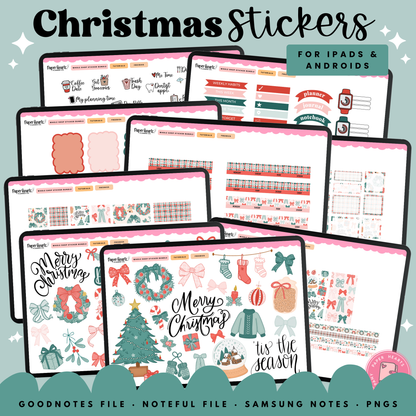 Traditional Christmas December Stickers