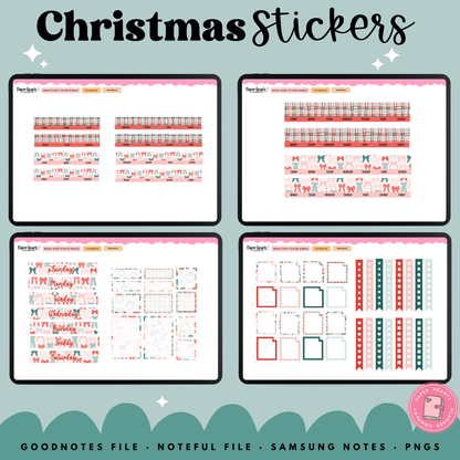 Traditional Christmas December Stickers