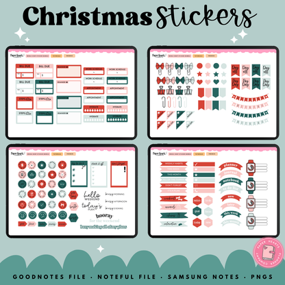 Traditional Christmas December Stickers