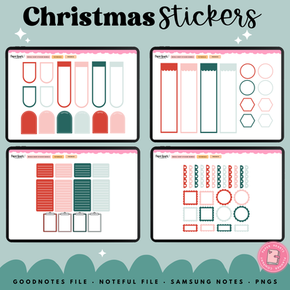 Traditional Christmas December Stickers
