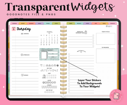 Everyday Planner Widgets V2 Transparent