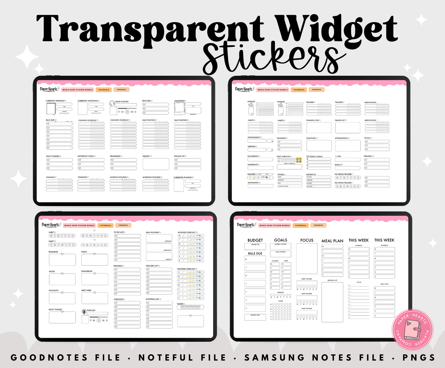 Transparent Widgets