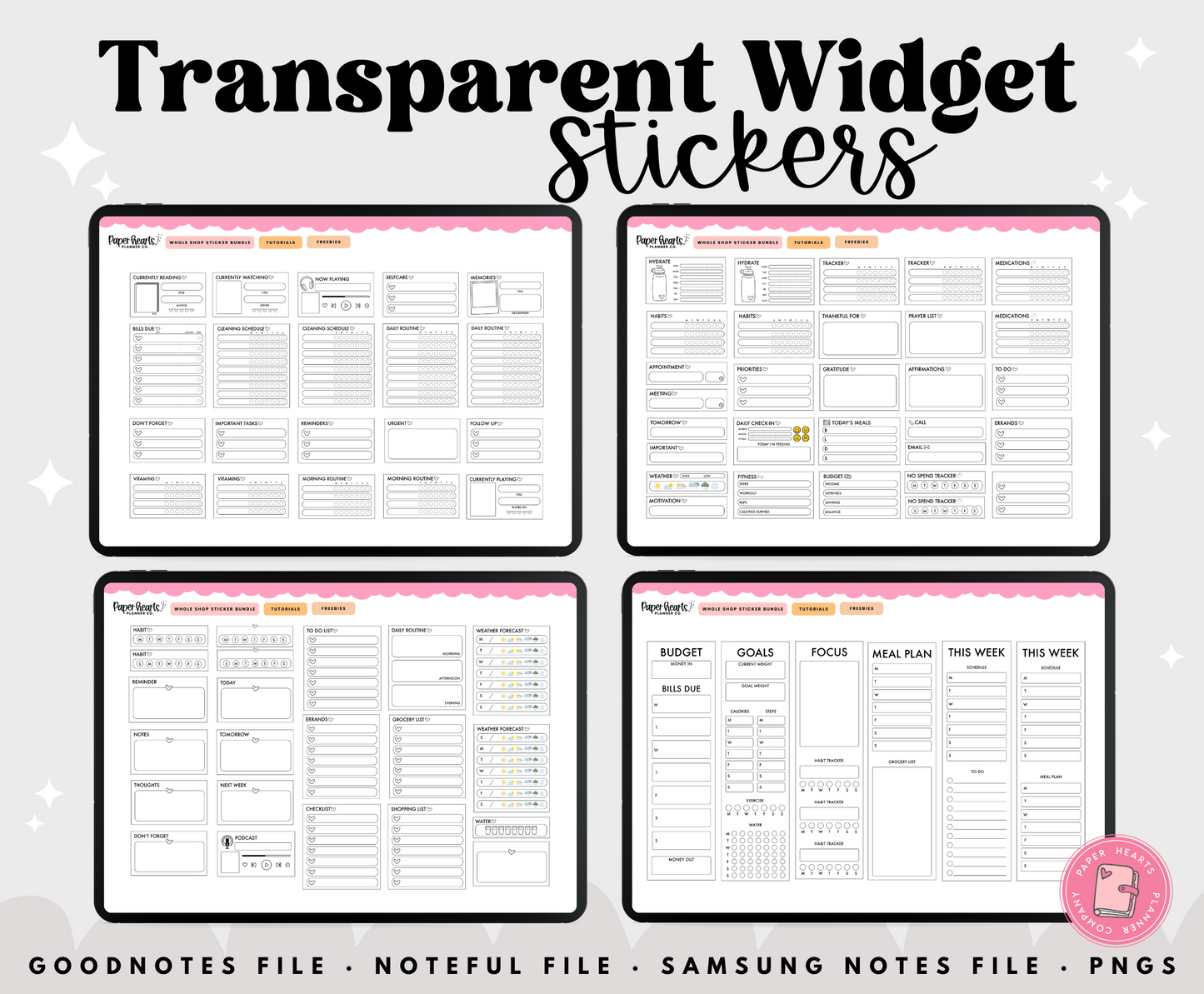 Transparent Widgets