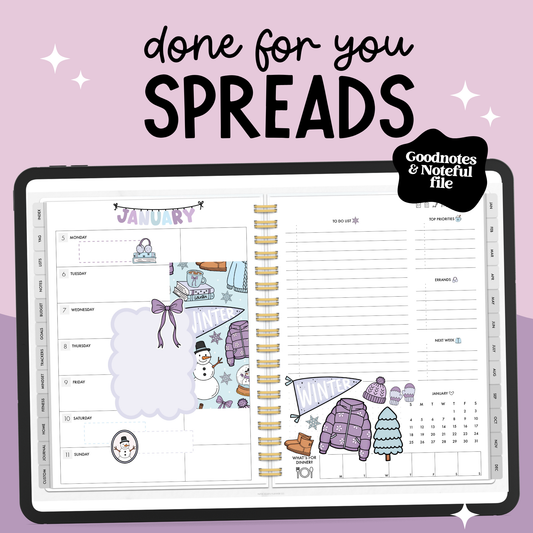 Weekly January DFY Winter Spread