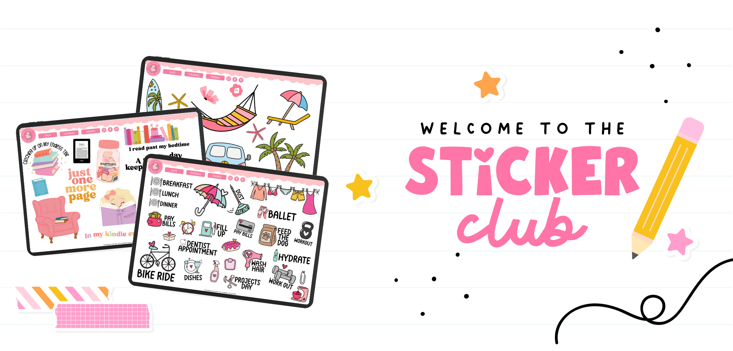 Sticker Club Hub – Paper Hearts Planner Co.