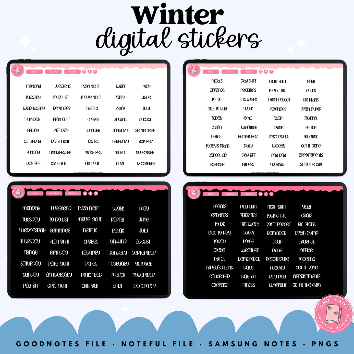 Winter Stickers