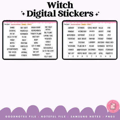 Witch Stickers