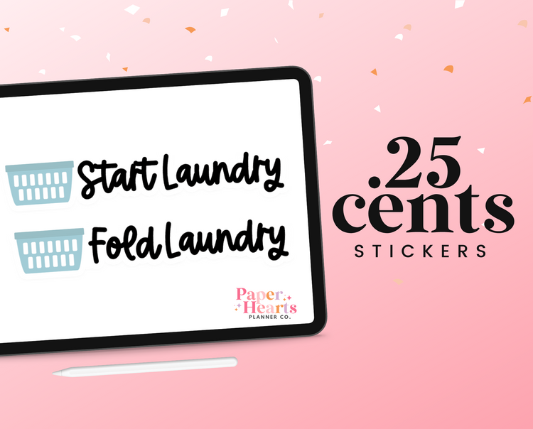 Laundry Digital Stickers