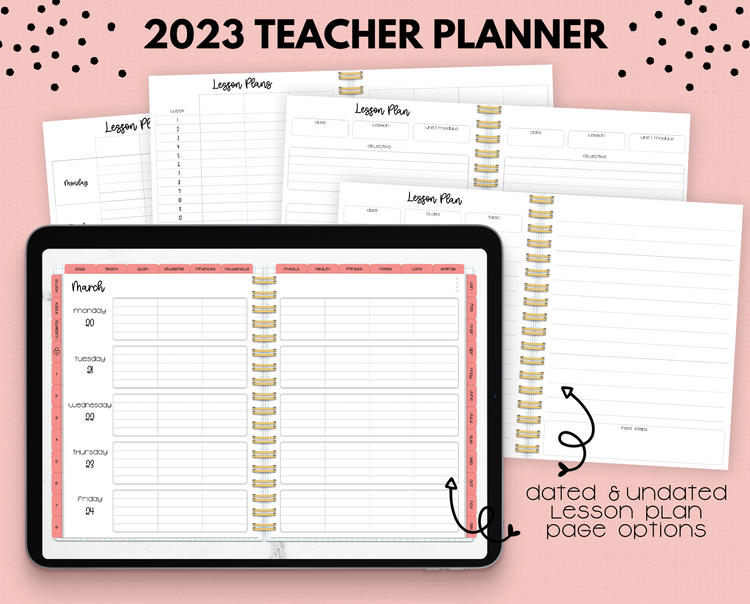 2023 Red Apples Teacher Planner