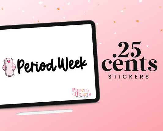 Period Week Digital Sticker