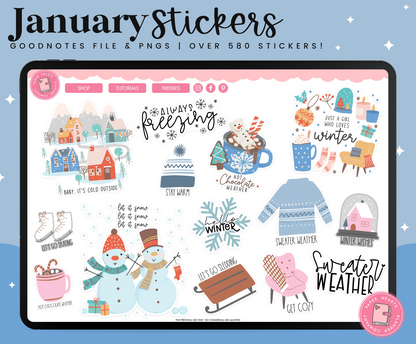 January 2023 Stickers