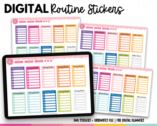 Routine Digital Stickers