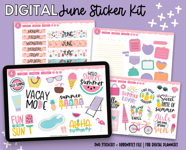 June Monthly Stickers