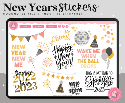 New Years Stickers