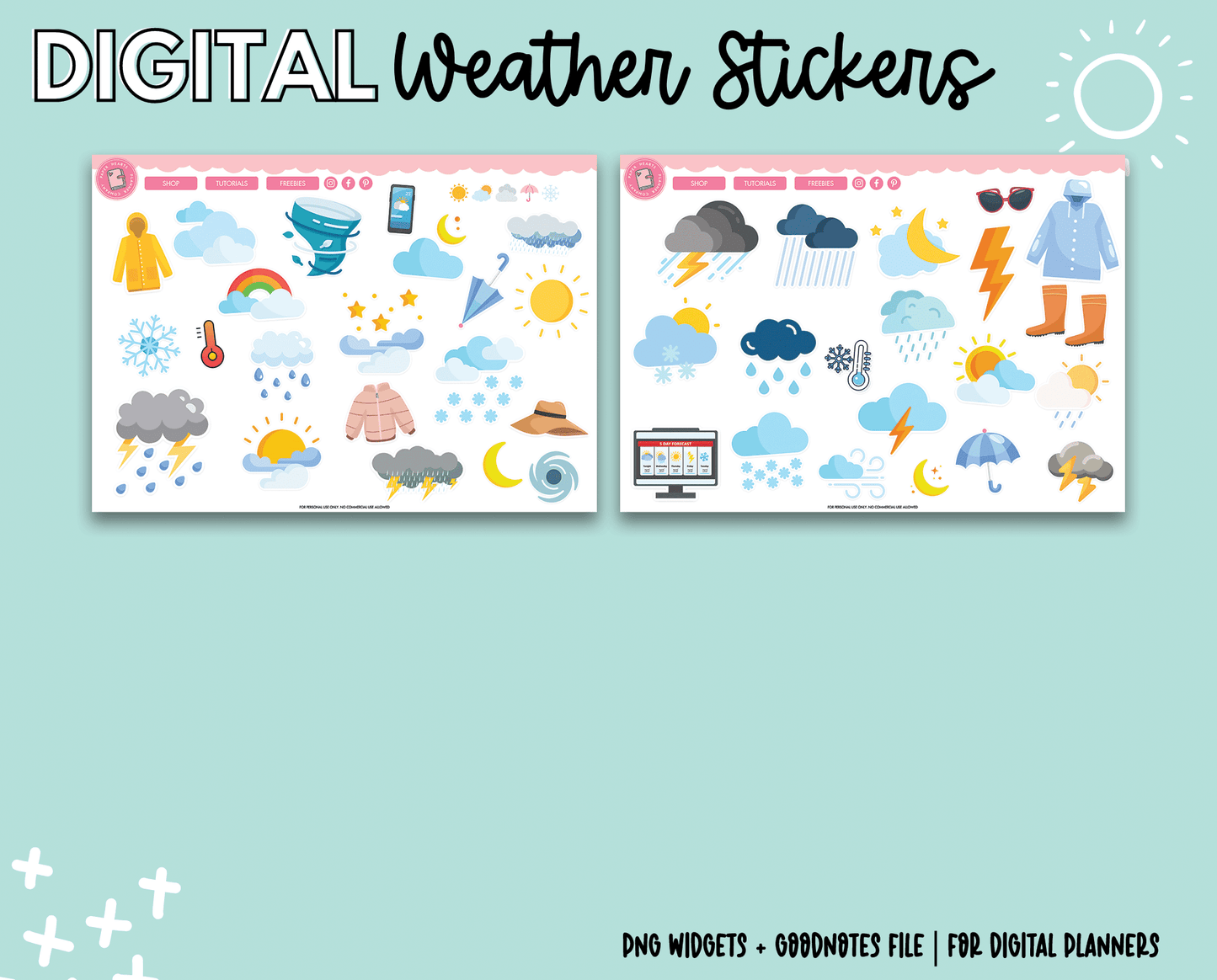 Weather Digital Stickers