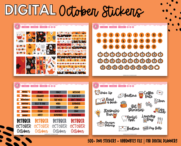 October Sticker Kit