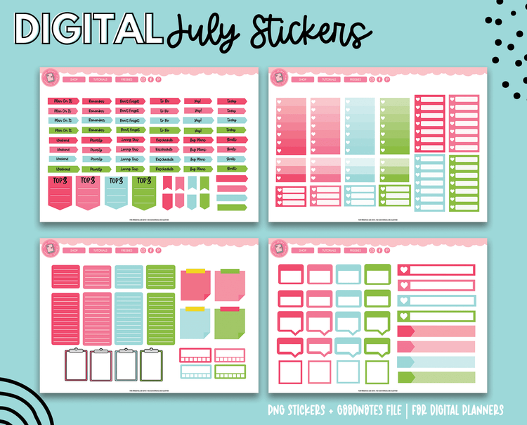 July Stickers
