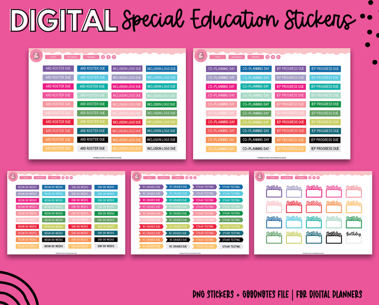 Special Education Stickers