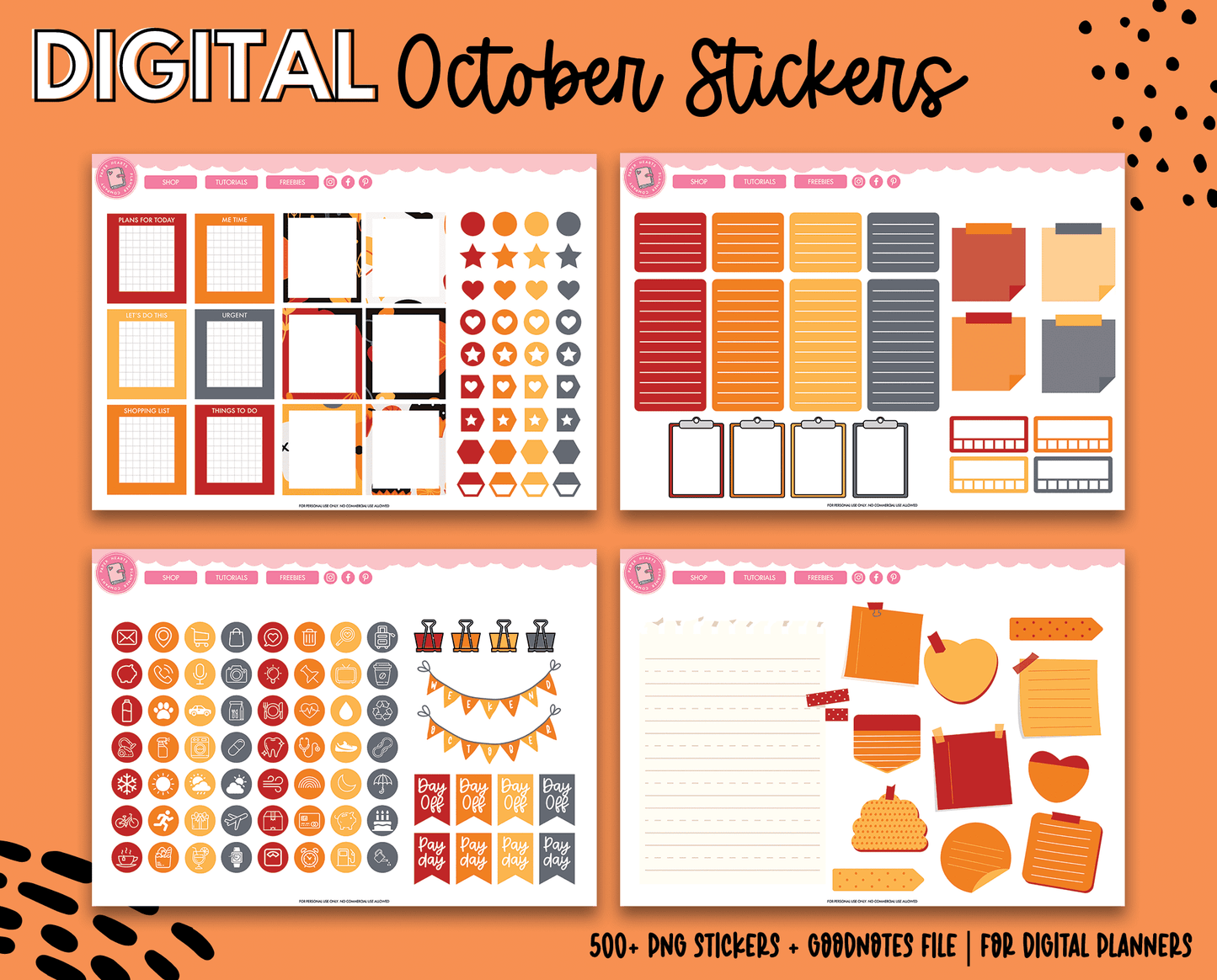 October Sticker Kit