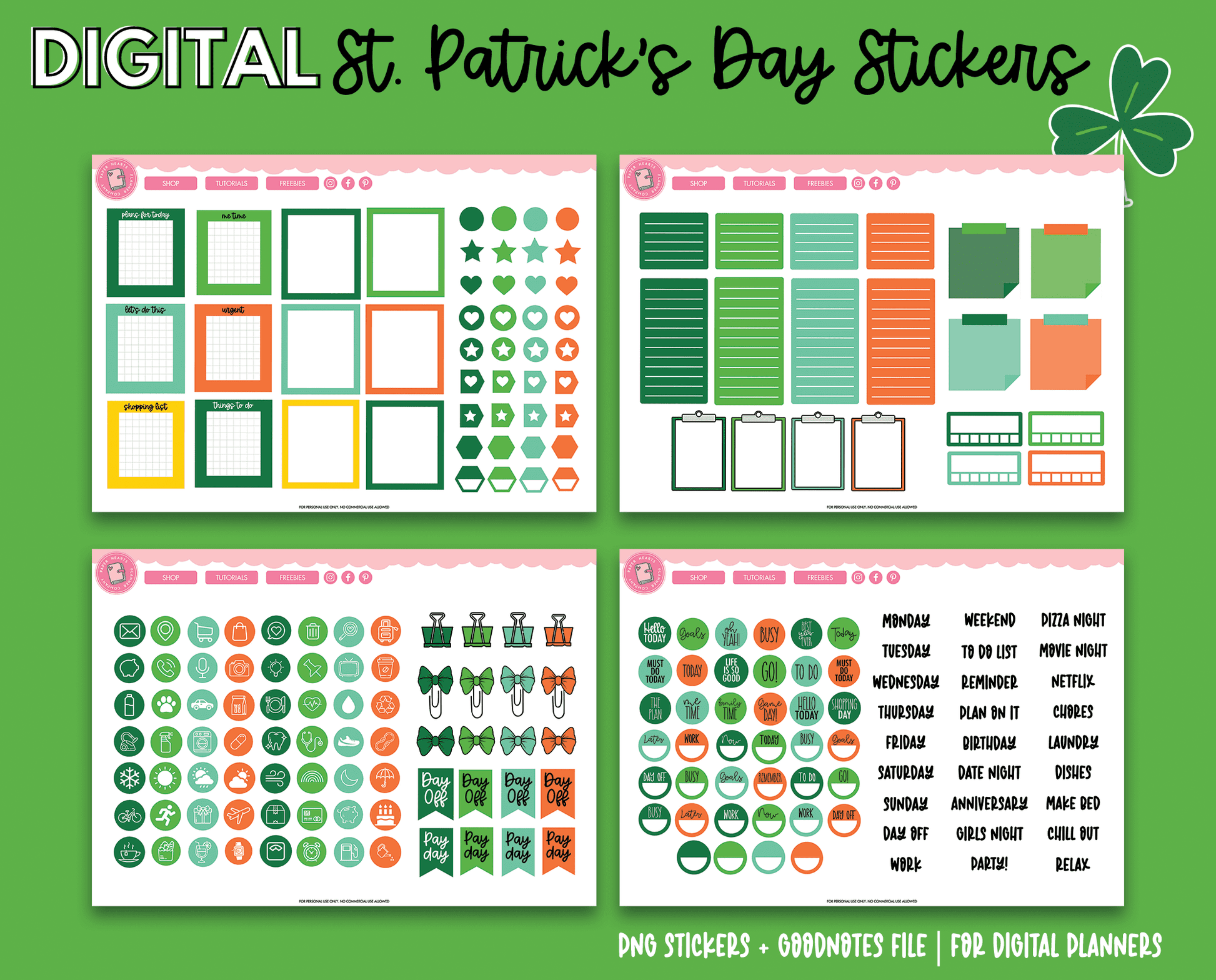 Digital Everyday Planner Stickers