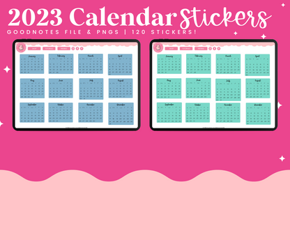 2023 Calendar Stickers – Paper Hearts Planner Co.