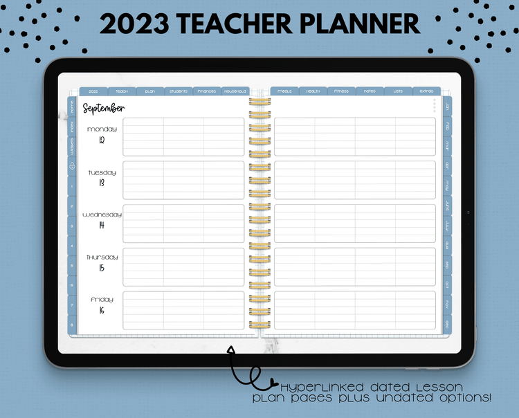 2023 Neutral Teacher Planner