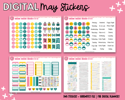 May Monthly Stickers