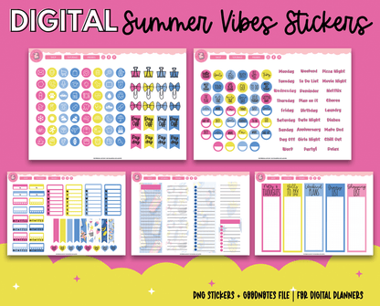 Summer Vibes Stickers