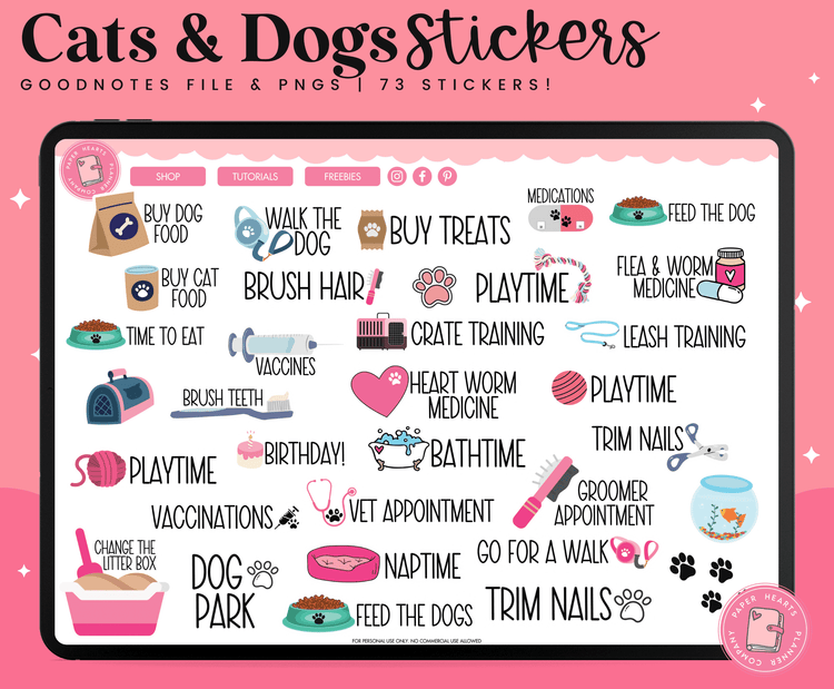 Cats & Dog Pet Stickers
