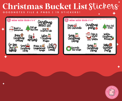 Christmas Bucket List Stickers