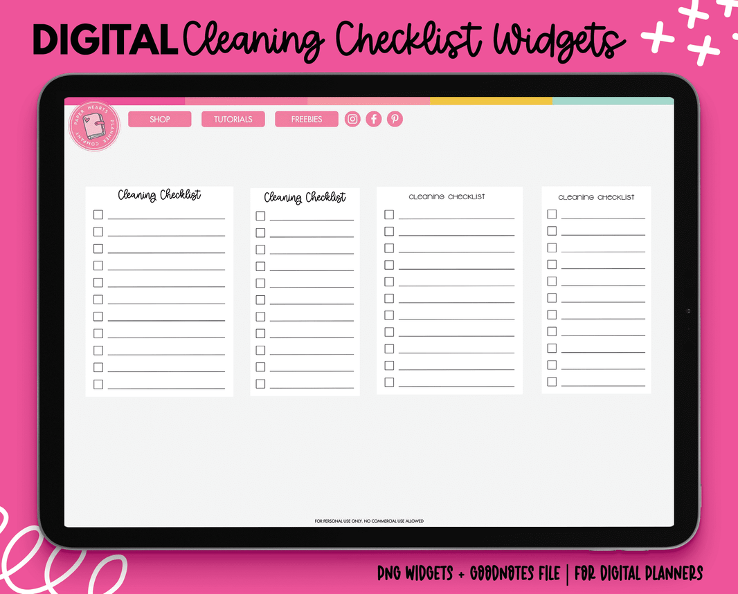 Widgets – Page 2 – Paper Hearts Planner Co.