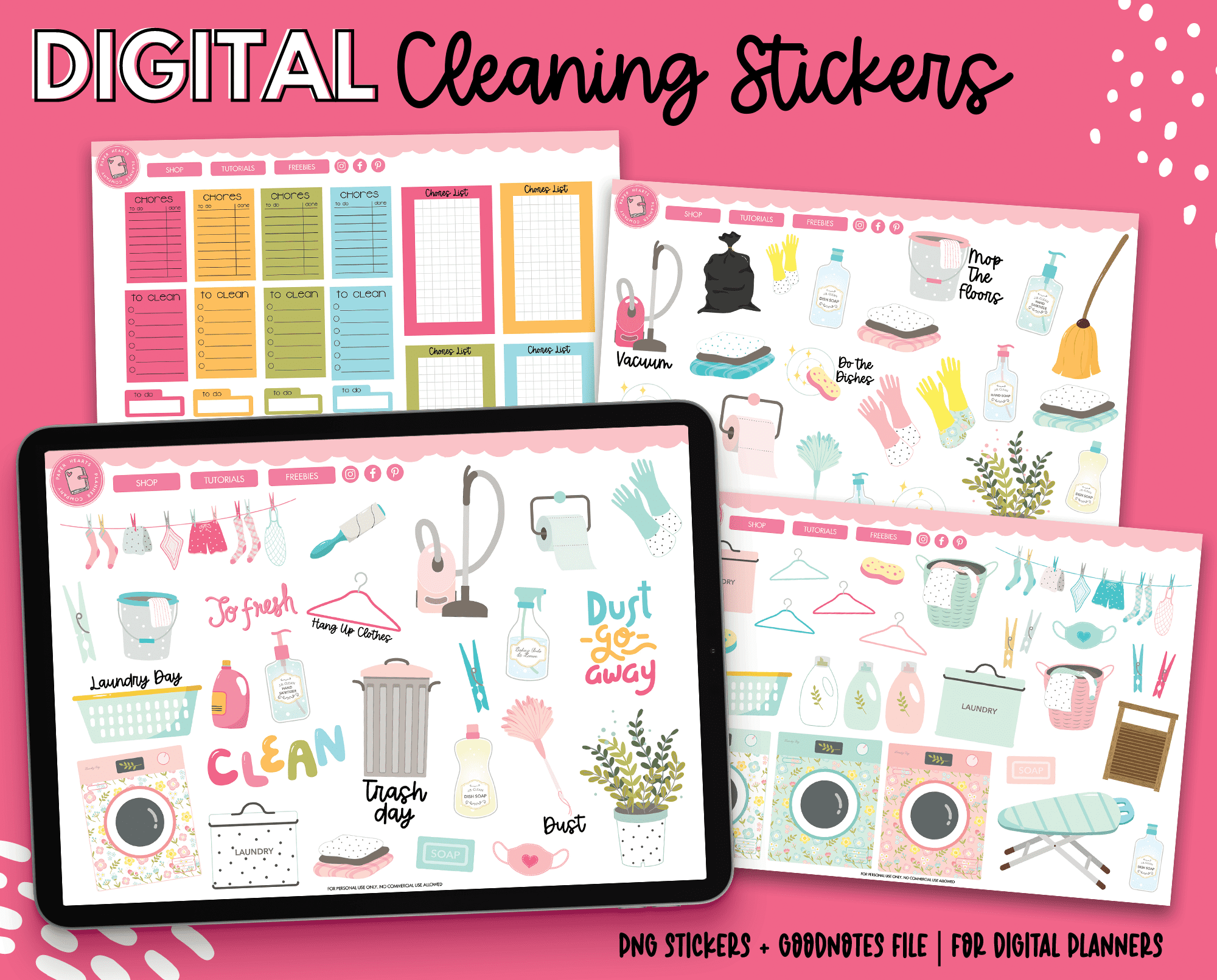 Cleaning Digital Stickers – Paper Hearts Planner Co.