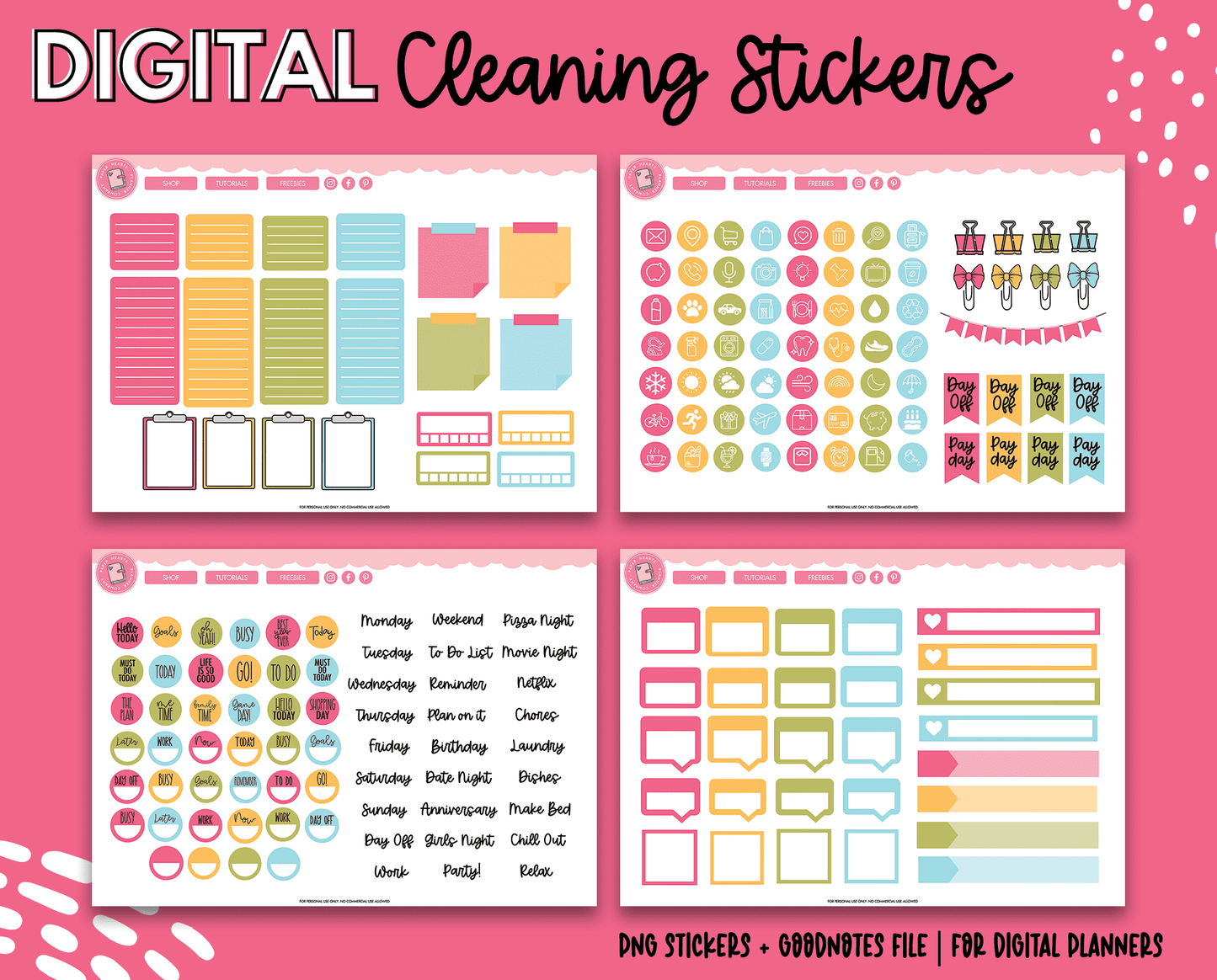 Cleaning Digital Stickers