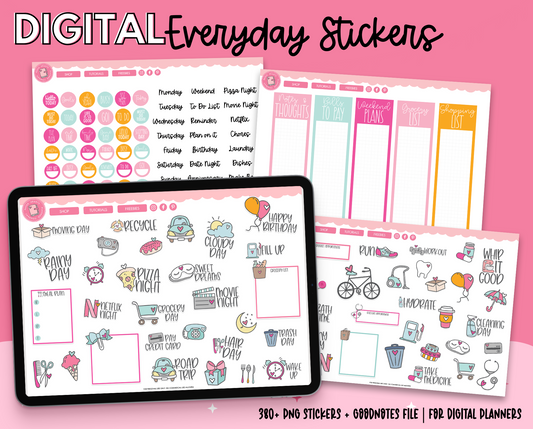 Digital Everyday Planner Stickers