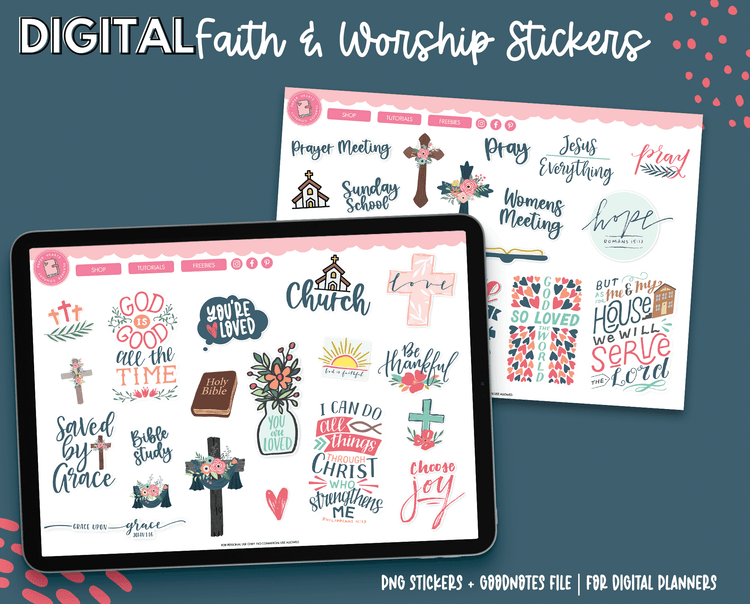 Faith & Worship Digital Stickers