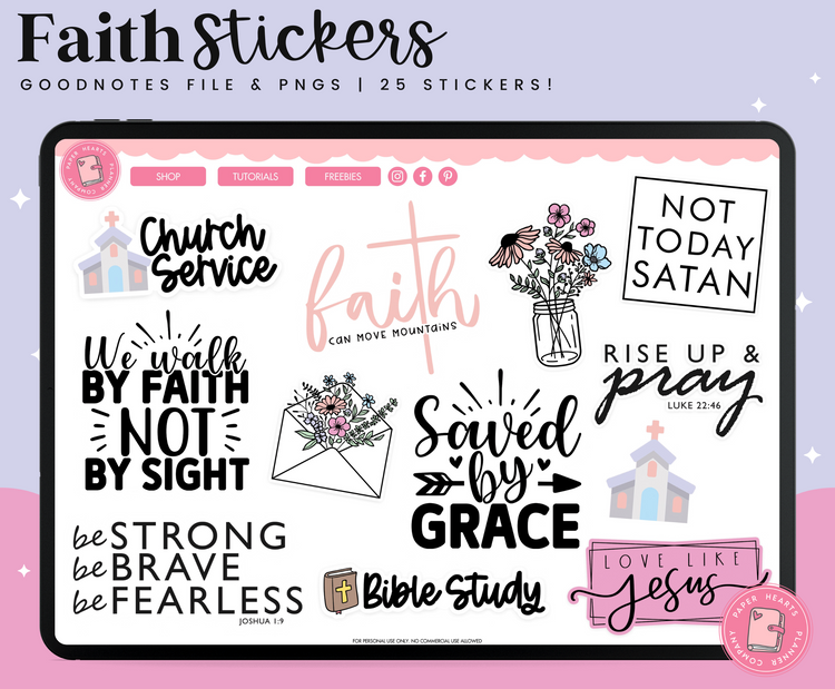 Faith Stickers V2