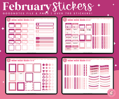 February Stickers