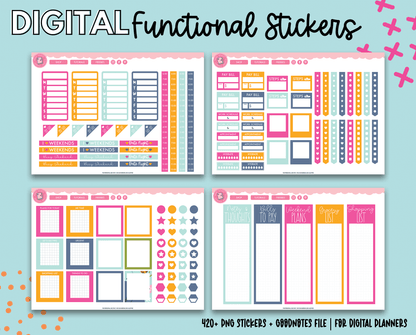 Fun Floral Functional Stickers