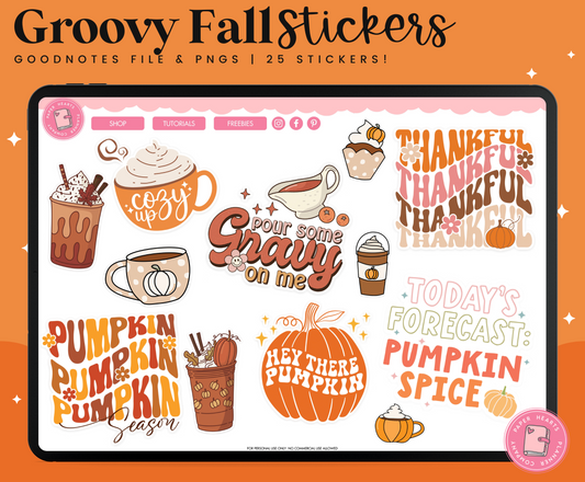 Groovy Fall Stickers