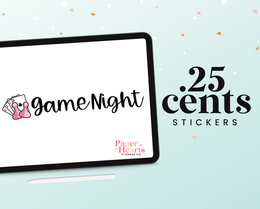 Game Night Digital Sticker