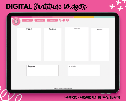 Gratitude Widgets