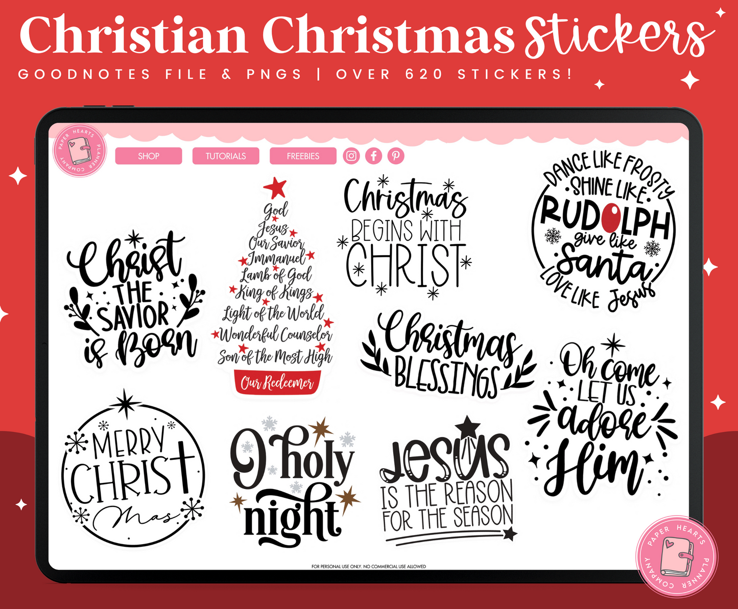 Jesus Is The Reason For The Season Stickers