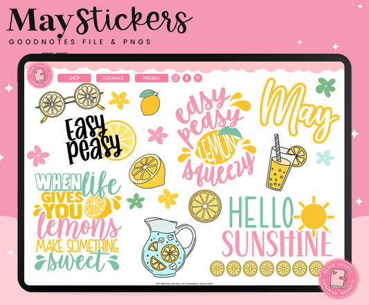 May 2023 Digital Stickers