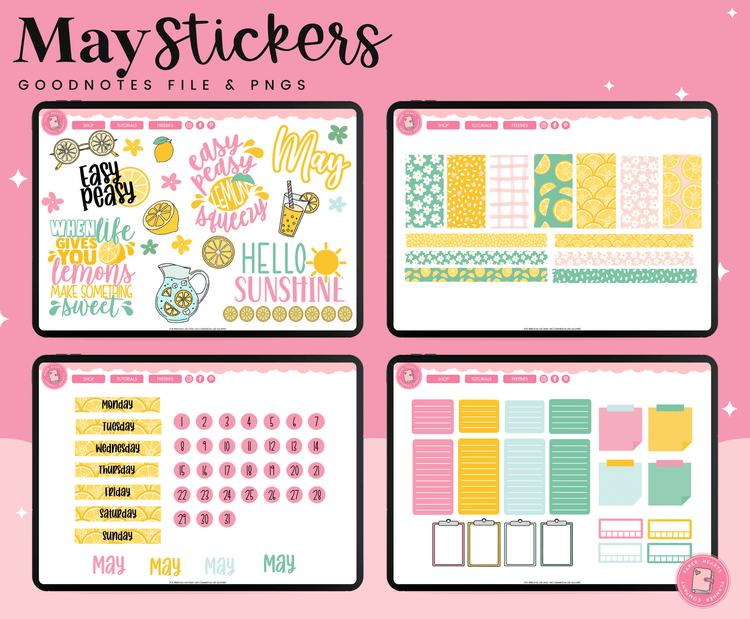 May 2023 Digital Stickers