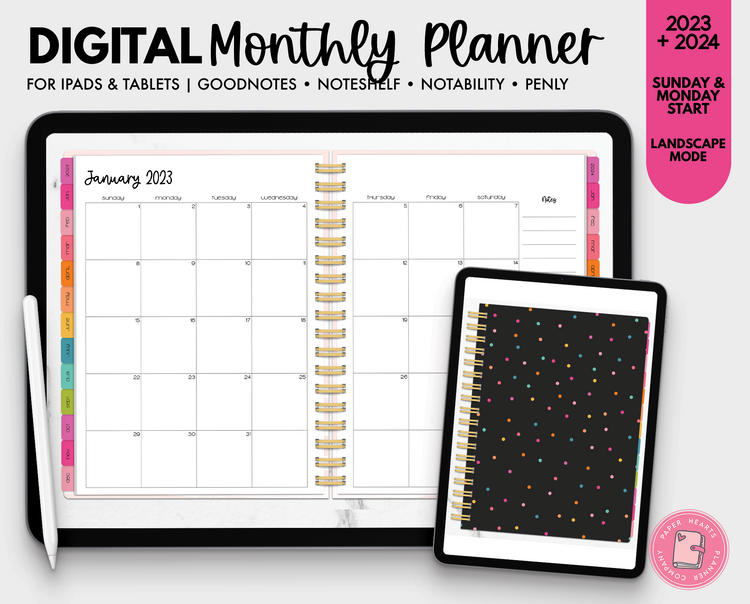 2023 & 2024 Monthly Planner