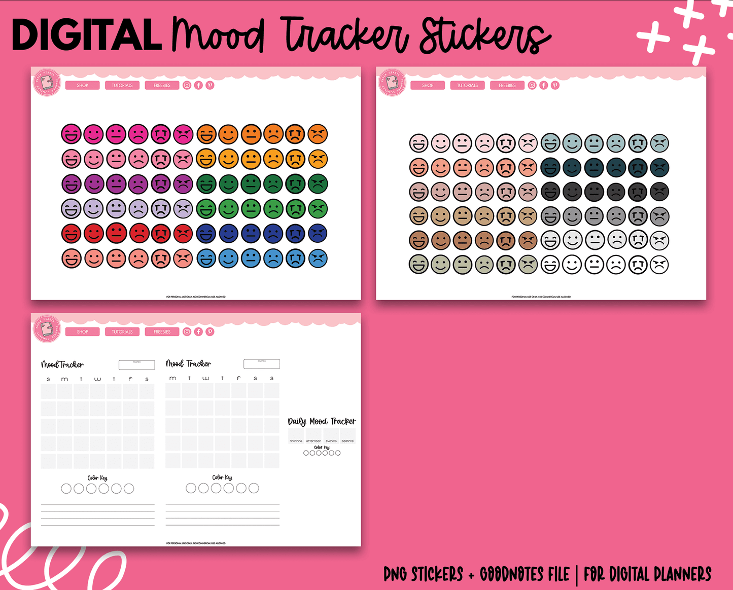Journal Sticker Kit With Mood Tracker, Journal Sticker, Mood Tracker,  Sticker PNG and Vector with Transparent Background for Free Download