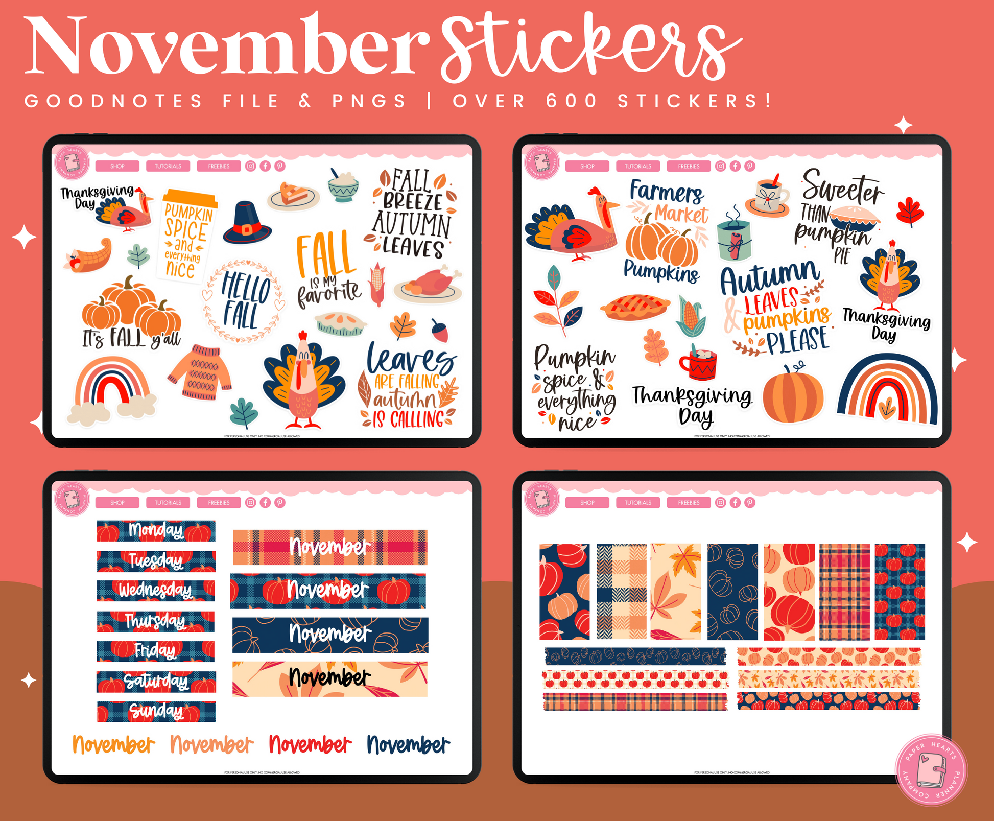 November Stickers